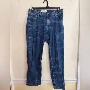 Hollister Blue Washed Curvy Low-Rise Jeans